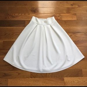 White Circle Skirt